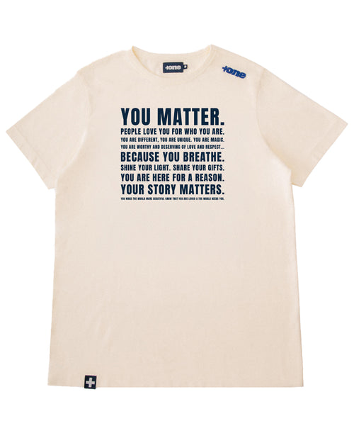 CAMISETA RAW TEXTO YOU MATTER C10